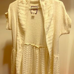 Open front cover sweater